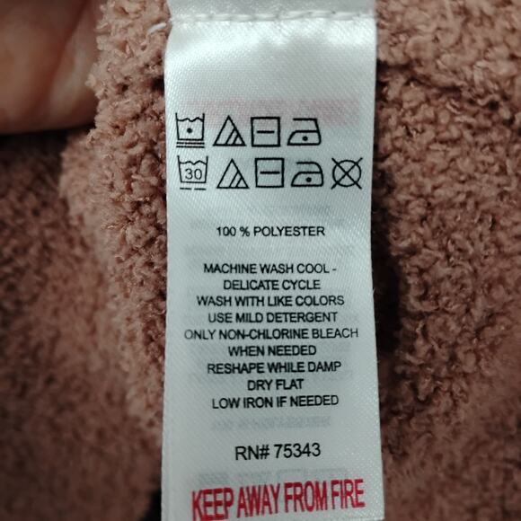 Cupcakes and Cashmere Teddy Jogger Set Size Medium Dusty Rose Long Sleeve - Picture 7 of 9